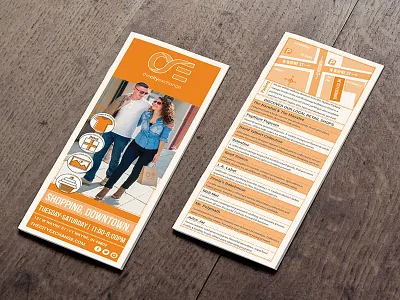 City Exchange Handout brochure handout icons illustration photography