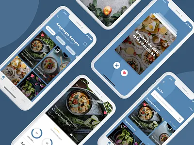 Recipe App - Dribbble Debut app food interface ios recipe sketch ui ux