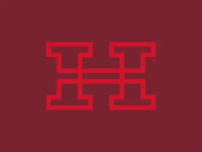 H architect architecture h line logo thick
