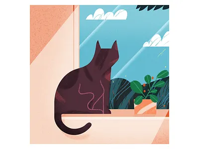 more cats astropad brush character female illustration illustrator scene texture vector