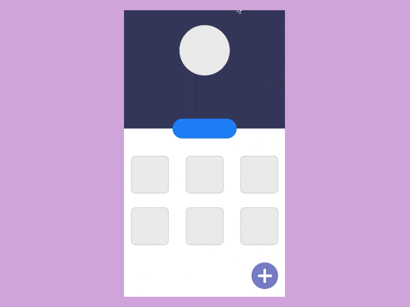 Daily UX Challenge - Interaction on Profile animate animation app design button flinto interaction interface mobile motion profile uiux ux
