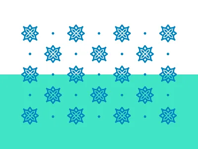 Moroccan Pattern aqua blue design flat illustration morocco pattern tile vector