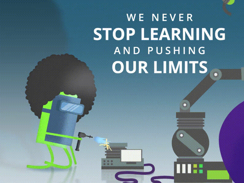 Never stop learning by Hakuna on Dribbble