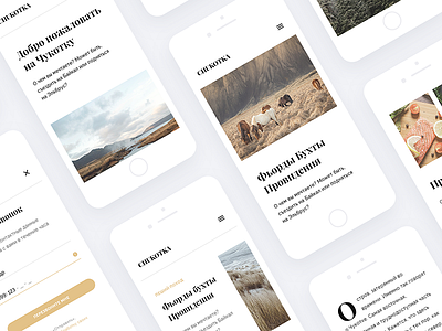 Chukotka agency chukotka clean interface minimal mobile photography tourism travel ui ux web design