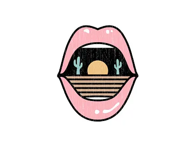 Dry Mouth arizona cactus desert kiss landscape lips mouth phoenix saguaro southwest sunset