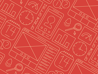 Webinar Pattern illustration line art patter webinar