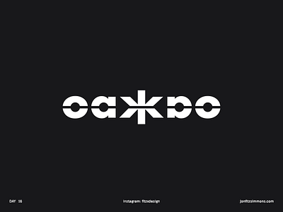 Daily Logo 16 - Oakao Fashion branding challenge daily dailylogo dailylogochallenge fashion identity logo logotype mark oakao wordmark