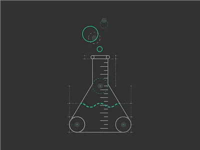 Diagramatic Science beaker bubbles contrast diagram green houston measure science texas tx