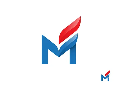 M art brand identity branding clean design flat graphic design icon illustration logo monogram typography