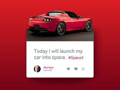 Status Update dailyui elon musk spacex tesla