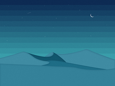 Cold Desert Nights arabian desert dunes night sahara