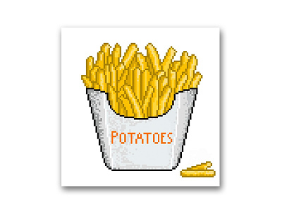 Potatoes (pixel_art) art illustration pixel potatoes