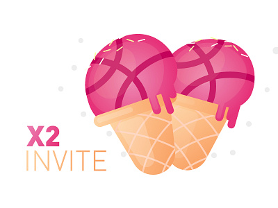 2-INVITE dribbble invit member player