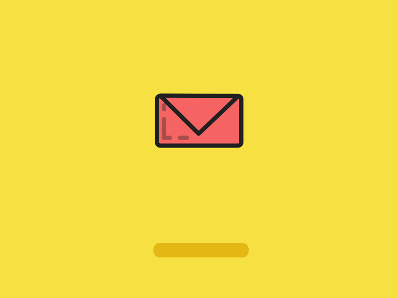 Mail Icon Loop animation davegamez design flatdesign gif icon iconography illustration loop mail mograph vector
