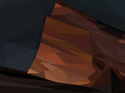 Red Rocks Amphitheatre illustration lowpoly