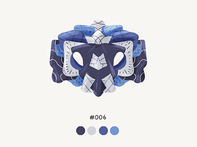 Masked Six color design illustration mask