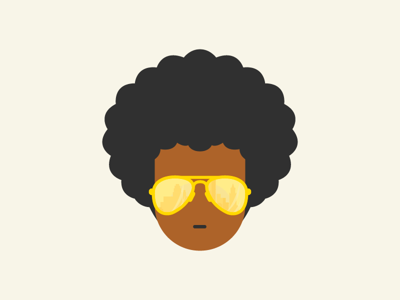 Bubblegum Boy afro animation bubble bubblegum character design gif glasses gum illustration motion sunglasses