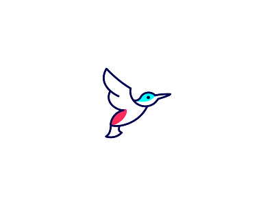 Flying Bird bird design flying graphic line art logo monoline vector