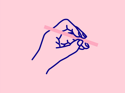 Lefty draw hand handed illustrate illustration left left hand navy pink