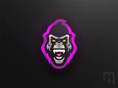 Gorilla // Mascot Logo adobe illustrator branding concept design logo logo design mascot sports