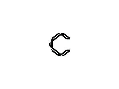 36 days of type - C 36daysoftype black and white branding graphic design logo logo design minimal minimal design typography
