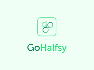 GoHalfsy Logo branding ecommerce logo product design rebrand ui vector