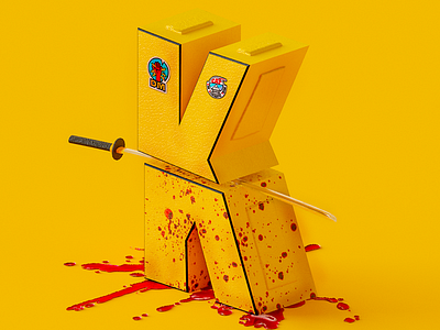 K - 36 Days of Type 36daysoftype 3d 3d letters cinema4d google lettering render