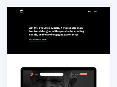 Portfolio 2018 design gatsby interface netlify react ui ux web website