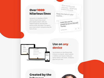 Landing Page colors font landing layout modern montserrat page red typography ui web website