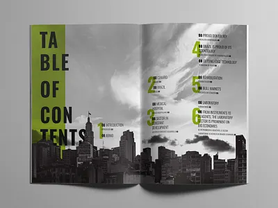Editorial Layout | Table of Contents brochure business editorial institucional layout print print design spread table of contents