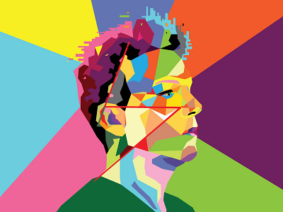 WPAP Portrait art graphic design wpap wpap art