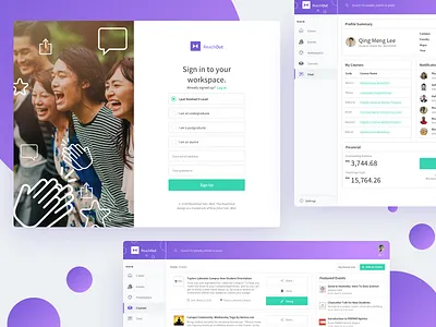SaaS Product UI Design At A Glance dashboard gradient saas ui user experience ux web design