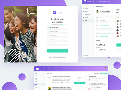 SaaS Product UI Design At A Glance dashboard gradient saas ui user experience ux web design