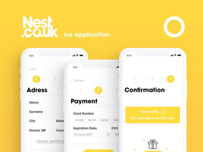 Nest app concept mobile ui design concept app trends ux space layout screen web