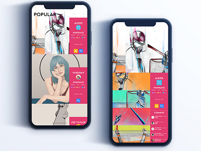 mobile app color concept ios simple ui ux