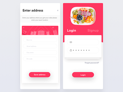 Home food app blockchain data food gradient isometric machine motion navigation