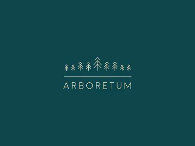 Arboretum Logo arboretum brand gardens identity logo nature typography