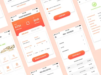 iPay app redesign sneak peek digital payment flight booking mobile wallet payment uiux utility payment