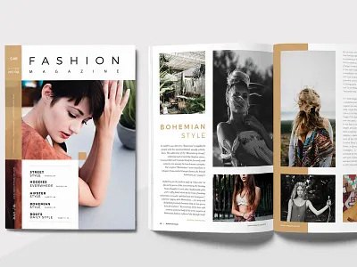Fashion Magazine advertising book template brochure catalog clean fashion fashion magazine magazine magazine template minimal modern photography