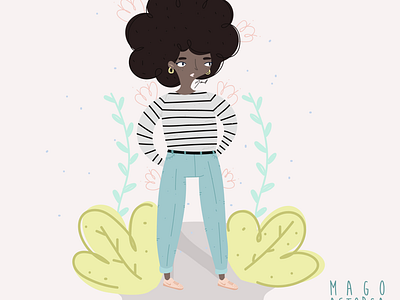 Angela Davis ✨ feminist girlppwer illustration woman