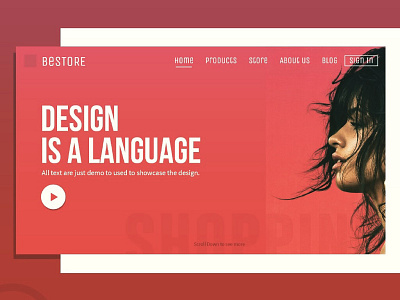 BeStore - E-commerce UI colors concept e commerce gradient interaction logo typography ui ux visual design