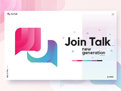 Join Talk Logo Mark app logo branding conceptual logo creative logo iconic logo j j logo logo logo design logo mark logo symbol negative space poster speech bubble talking bubble talking bubble logo talking logo web page logo