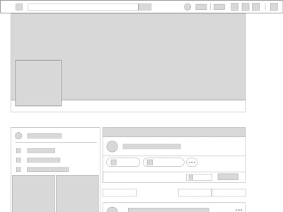 Facebook profile wireframe facebook wireframe