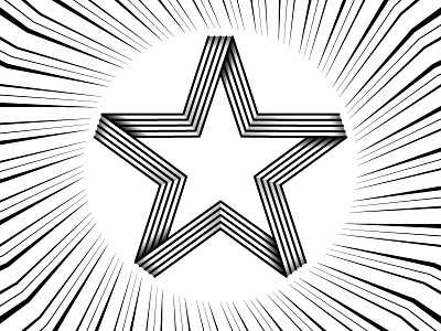 2018 May 13 - Daily Vectors art black and white blend blend tool daily fivebyfive fives pentagon shapes vector