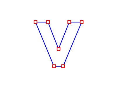 v bezier curves vacho vector