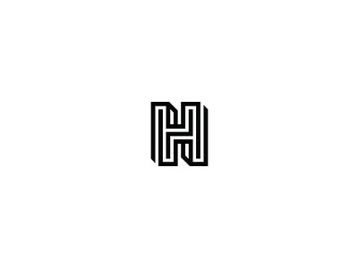 36 days of type - H 36daysoftype black and white branding graphic design logo logo design minimal minimal design typography