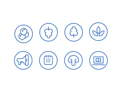 VEEDA Custom Icon Set custom icon icon set linear minimal nature simple