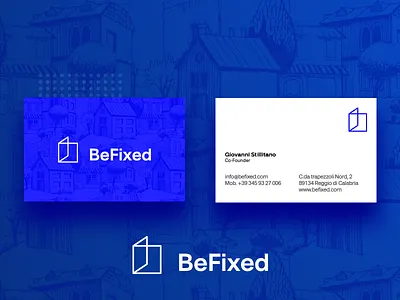 BeFixed - Business Card branding business card fixed logo minimal window