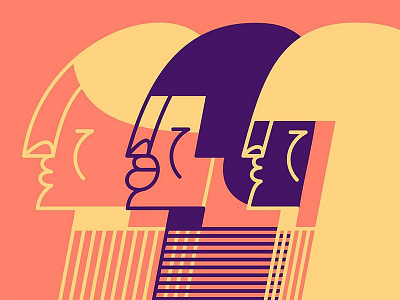 3 3 cuba etnic faces illustration people turtleneck vectorillustration