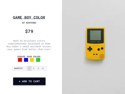 Single Product (Desktop) - Daily UI 012 daily ui day 12 single product
